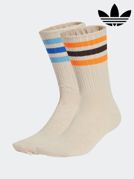 adidas originals White Ribbed Crew Socks 2 Pack (E36863) | €21