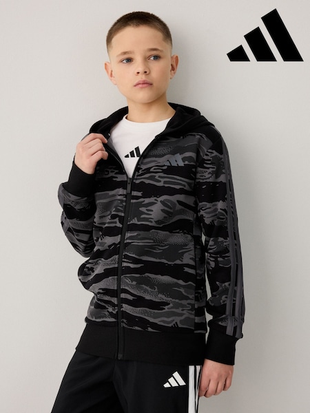 adidas Black Camo Full Zip Hoodie (E36868) | R$ 345