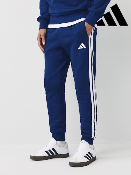 adidas Blue Essentials 3-Stripes Fleece Joggers (E36955) | AED221