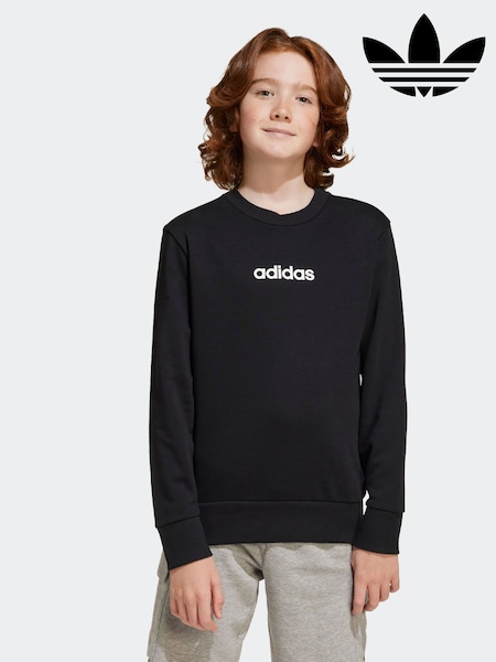 adidas Black Linear Sweatshirt (E37168) | R$ 225