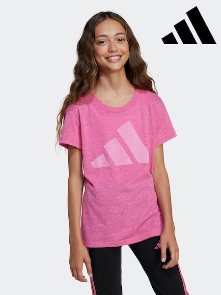 adidas Pink Essentials T-Shirt (E37185) | AED105