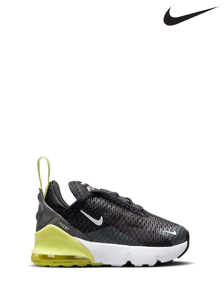Nike Black Yellow Twist Infant Air Max 270 Trainers (E37204) | €86