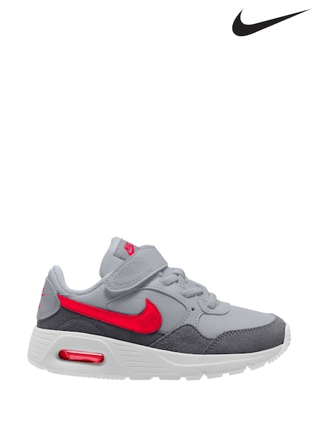 Серый/красный Crimson - Nike Junior Air Max SC Trainers (E37221) | €60