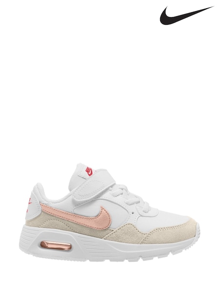 Nike White/Pink Echo Junior Air Max SC Trainers (E37234) | €60