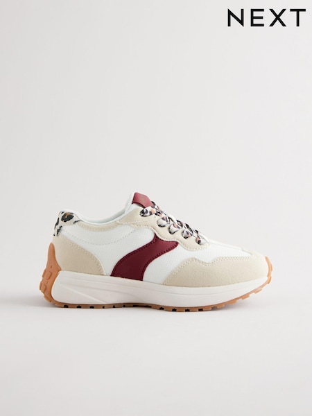 Neutral Animal Print' Lace-Up Chunky Trainers (E37378) | R$ 245 - R$ 315