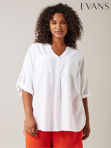 Evans Linen Utility Top (E37395) | €50