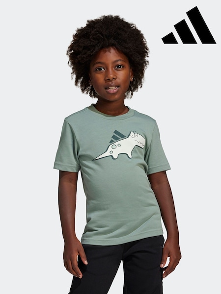 Vihreä - adidas 100% Cotton T-Shirt (E37438) | €20