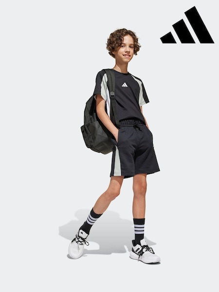 adidas Black Colour Block Shorts (E37666) | R$ 180