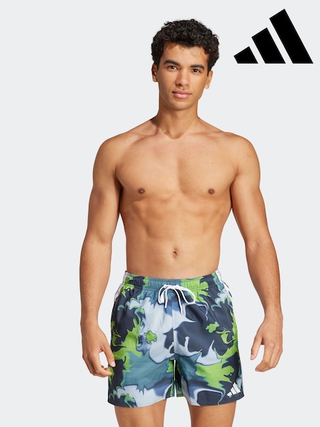 Blå - Adidas Tie-dye 5-inch Swim Shorts (E37678) | kr800