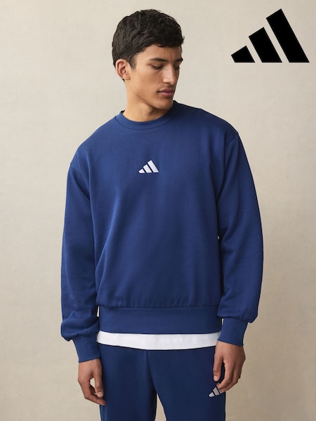 Albastru - adidas Esențiale Feelcozy Hanorac din fleece (E37750) | 246 LEI