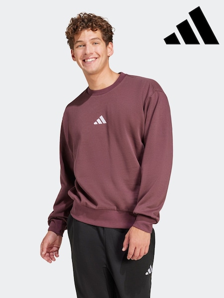 adidas Red Essentials Feelcozy Fleece Sweatshirt (E37753) | AED192