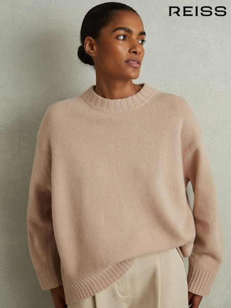 Reiss Mink Elena Wool-Cashmere Crew Neck Jumper (E37804) | €195