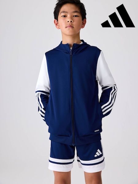 adidas Blue Squadra 25 Hoodie (E37831) | $46