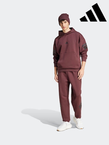 adidas Red Future Icons 3-Stripes Hoodie (E37835) | R$ 545