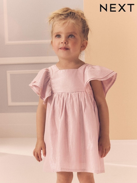 Pink Shimmer Party Dress (3mths-8yrs) (E37871) | 69 QAR - 84 QAR
