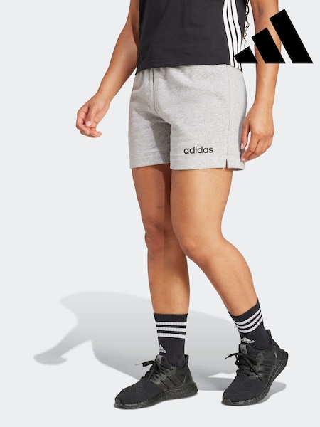 adidas Grey Linear French Terry Shorts (E37944) | R$ 225