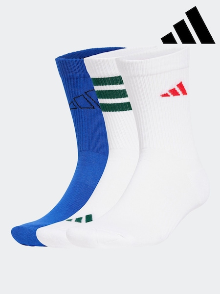 adidas White Logo Socks 3 Pack (E38159) | R$ 130