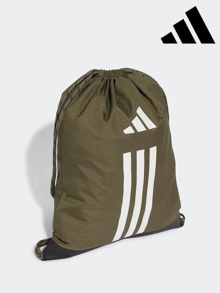 adidas Green 3 Stripe Gymsack (E38183) | kr186