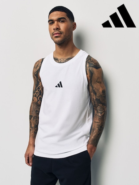 adidas White 100% Cotton Tank (E38201) | R$ 150