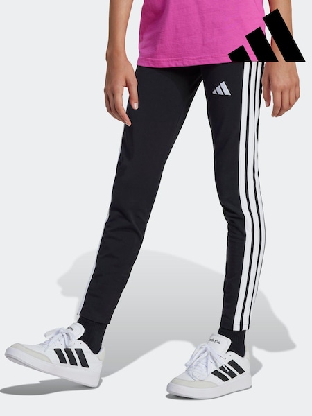 adidas Black Chrome 3 Stripe Essentials Leggings (E38252) | R$ 180