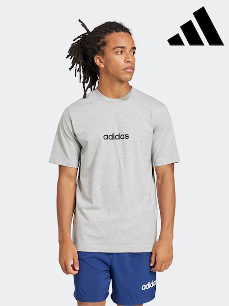 adidas Grey 100% Cotton T-Shirt (E38319) | R$ 150