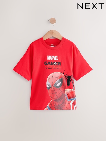 Spiderman Red Marvel Superhero Short Sleeve T-Shirt (3-16yrs) (E38387) | € 17 - € 21