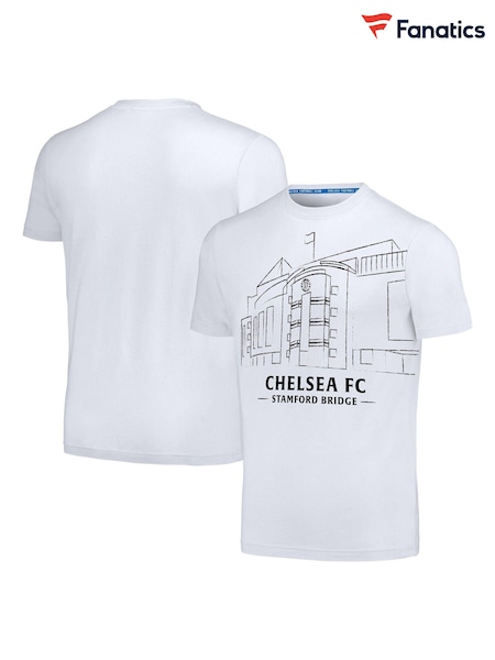 Fanatics Chelsea Stamford Bridge Graphic 100% Cotton White T-Shirt (E38505) | 35 €