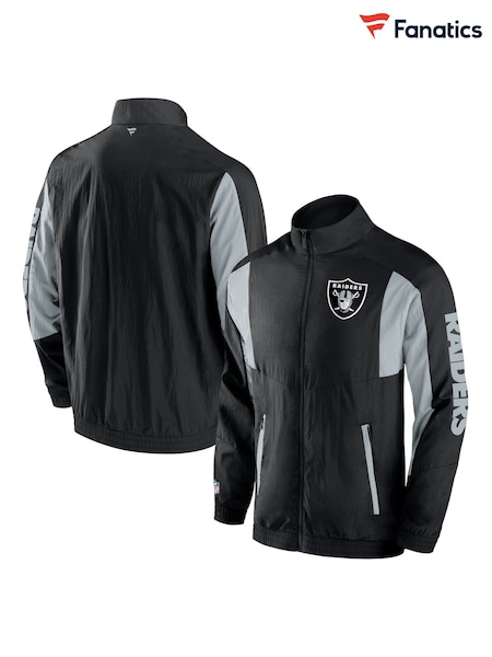 Fanatics NFL Las Vegas Raiders Woven Track Black Jacket (E38518) | €93