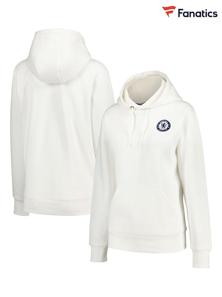 Fanatics Womens Chelsea Core White Hoodie (E38536) | ₪226