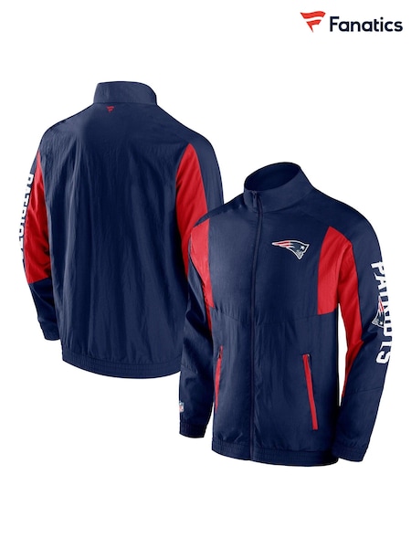 Fanatics Blue NFL New England Patriots Woven Track Jacket (E38541) | AED189
