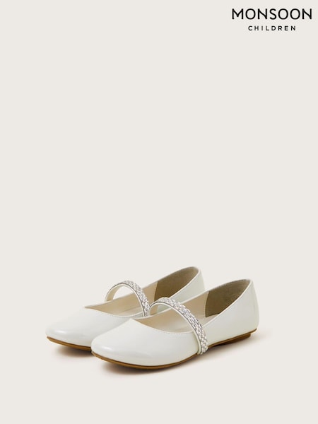 Monsoon Natural Dazzle Patent Ballerina Flats (E38647) | €13.50 - €17.50