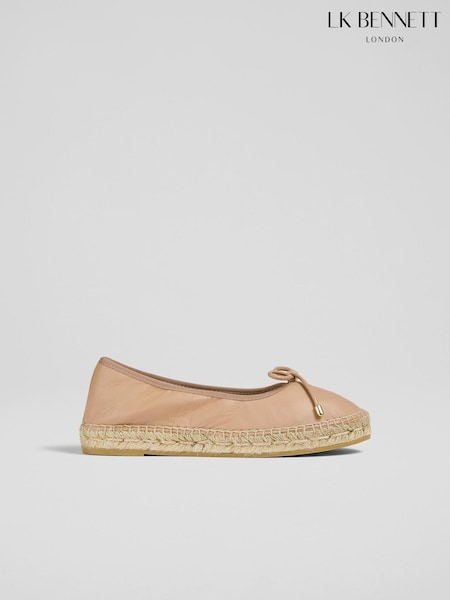 LK Bennett Natural Talee Ballet Espadrilles (E38729) | €228