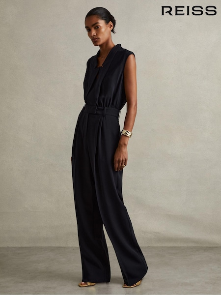 Reiss Sara Tux Pleated Jumpsuit (E38871) | 345 €