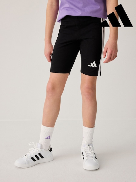 adidas Black Essentials 3 Stripes Cycling Shorts (E38970) | R$ 130