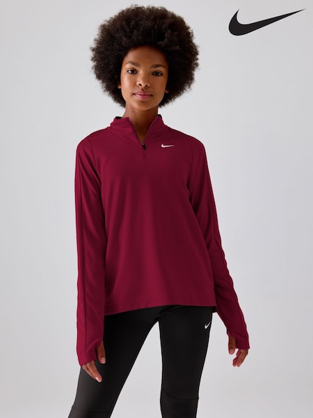 Nike Team Red Dri-FIT Long Sleeve Half Zip Top (E38990) | €50