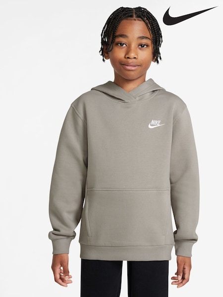 Nike College Grey Club Fleece Pullover Hoodie (E39027) | €50