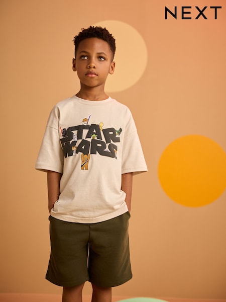 Natural Licensed Star Wars T-Shirt (3-16yrs) (E39079) | 59 QAR - 74 QAR