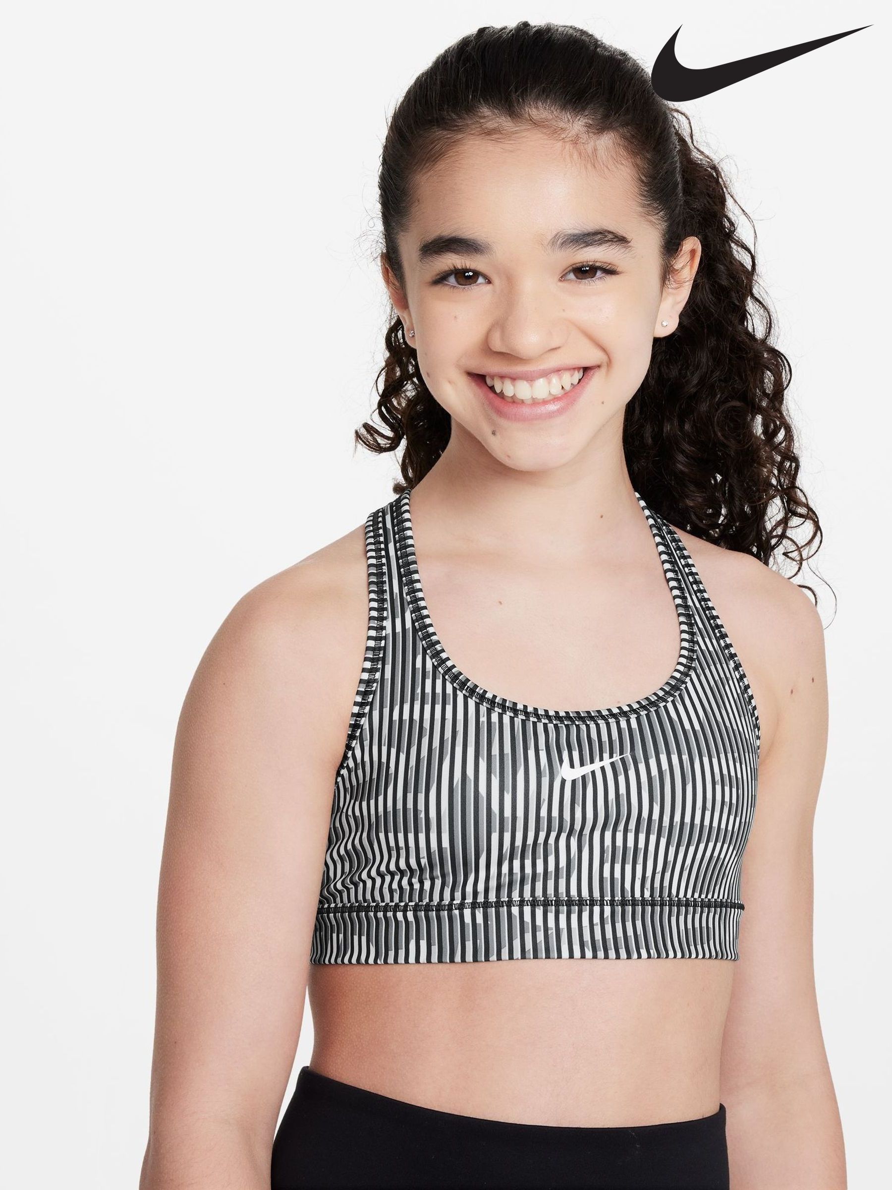 striped nike crop top