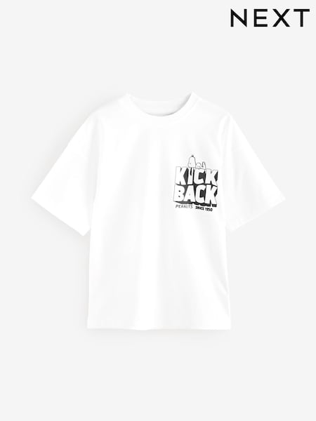 White Snoopy 100% Cotton T-Shirt (3-16yrs) (E39348) | €11 - €14