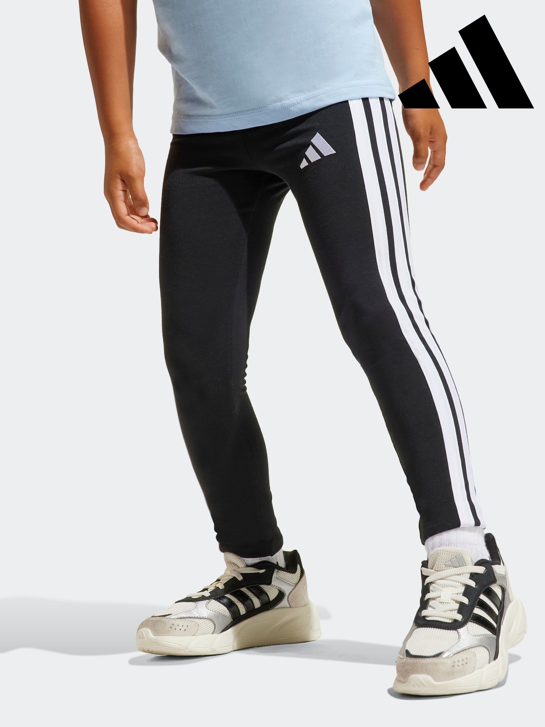 adidas 3 stripe leggings mens