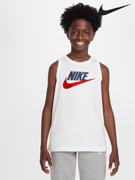 Nike White Sportswear 100% Cotton  Vest (E39398) | €27