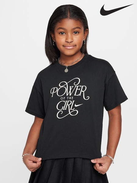 Negru - Tricou cu model grafic Nike Power (E39401) | 119 LEI