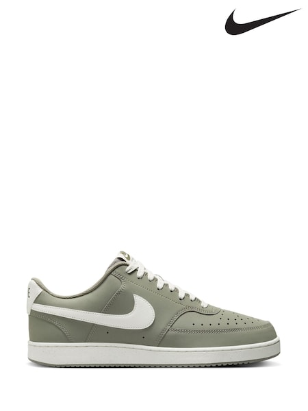Nike Green/White Court Vision Low Trainers (E39414) | €103