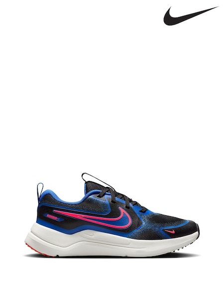 Nike Black Royal Blue Youth Cosmic Running Trainers (E39433) | €48