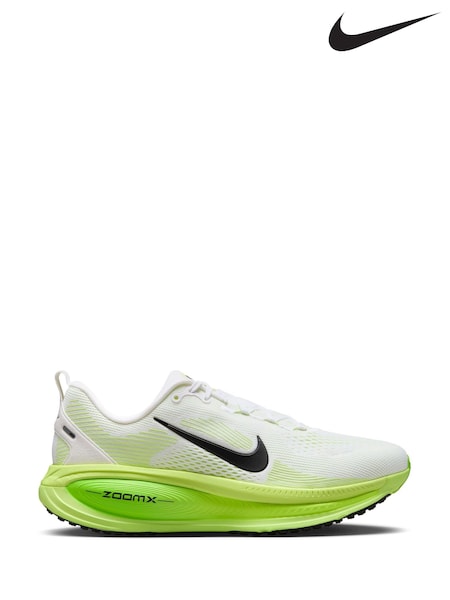 Nike White/Green Vomero 18 Running Trainers (E39437) | €193