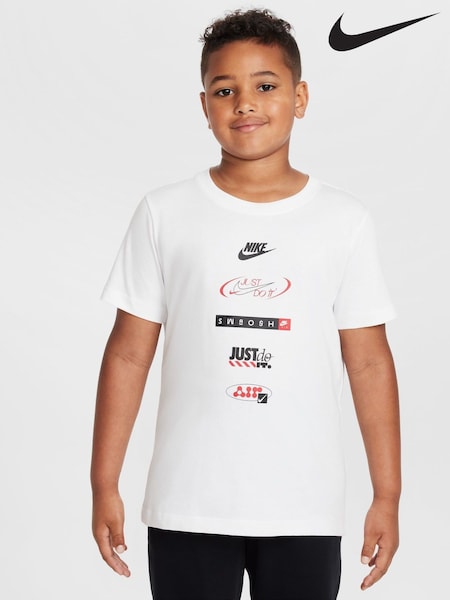 Nike White 100% Cotton Sportswear T-Shirt (E39442) | €26