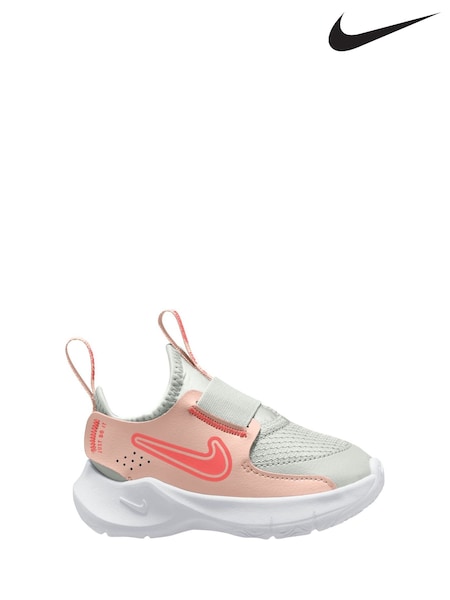 Nike White Orange Echo Pink Infant Flex Runner 3 Trainers (E39450) | €40