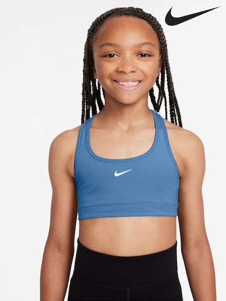 Beyond синий - Nike Dri-FIT Swoosh Support Bra (E39458) | €30