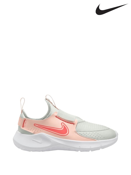 Nike White Orange Echo Pink Youth Flex Runner 3 Trainers (E39471) | €54