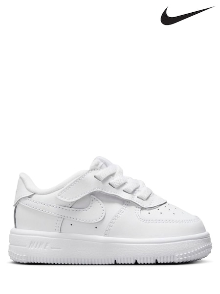 Nike White Force 1 Low EasyOn Baby Toddler Trainers (E39481) | kr643